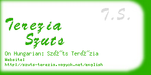 terezia szuts business card